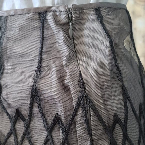VINTAGE Sportmax embroidery Sheer Lace skirt - Picture 5 of 9